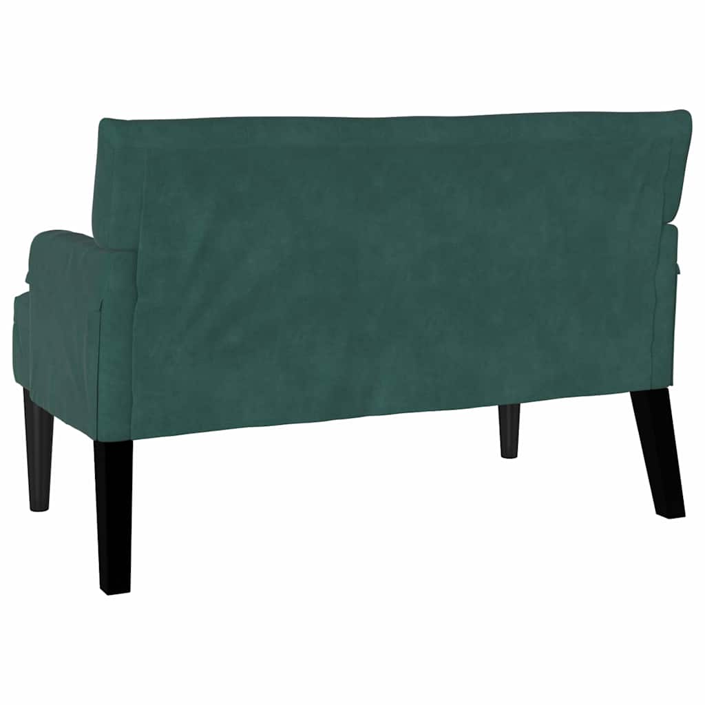 Καναπές Chesterfield Σκούρο Πράσινο 112 x 65,5 x 75 εκ. Βελούδο - Pakobazaar