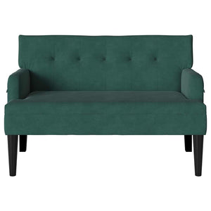 Καναπές Chesterfield Σκούρο Πράσινο 112 x 65,5 x 75 εκ. Βελούδο - Pakobazaar