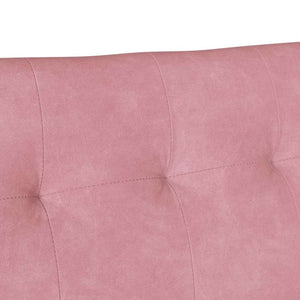 Καναπές Chesterfield Ροζ 112 x 65,5 x 75 εκ. Βελούδο - Pakobazaar