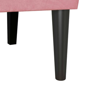 Καναπές Chesterfield Ροζ 112 x 65,5 x 75 εκ. Βελούδο - Pakobazaar