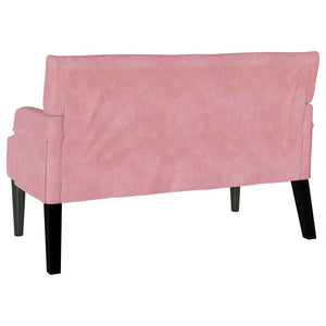 Καναπές Chesterfield Ροζ 112 x 65,5 x 75 εκ. Βελούδο - Pakobazaar