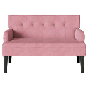 Καναπές Chesterfield Ροζ 112 x 65,5 x 75 εκ. Βελούδο - Pakobazaar