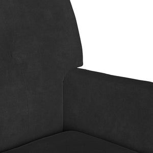 Καναπές Chesterfield Μαύρο 112 x 65,5 x 75 εκ. Βελούδο