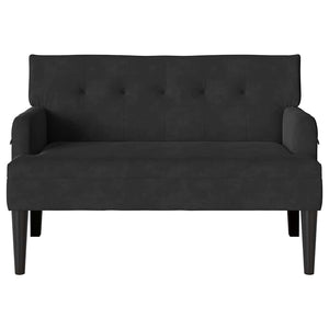 Καναπές Chesterfield Μαύρο 112 x 65,5 x 75 εκ. Βελούδο