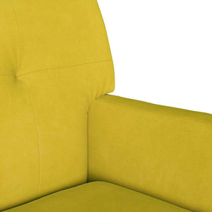 Καναπές Chesterfield Κίτρινο 112 x 65,5 x 75 εκ. Βελούδο - Pakobazaar