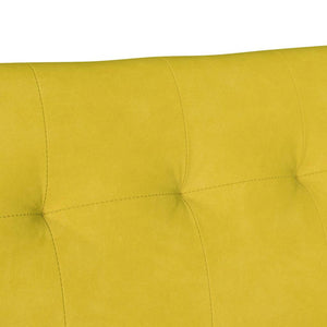 Καναπές Chesterfield Κίτρινο 112 x 65,5 x 75 εκ. Βελούδο - Pakobazaar