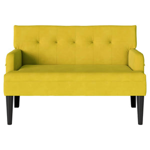 Καναπές Chesterfield Κίτρινο 112 x 65,5 x 75 εκ. Βελούδο - Pakobazaar