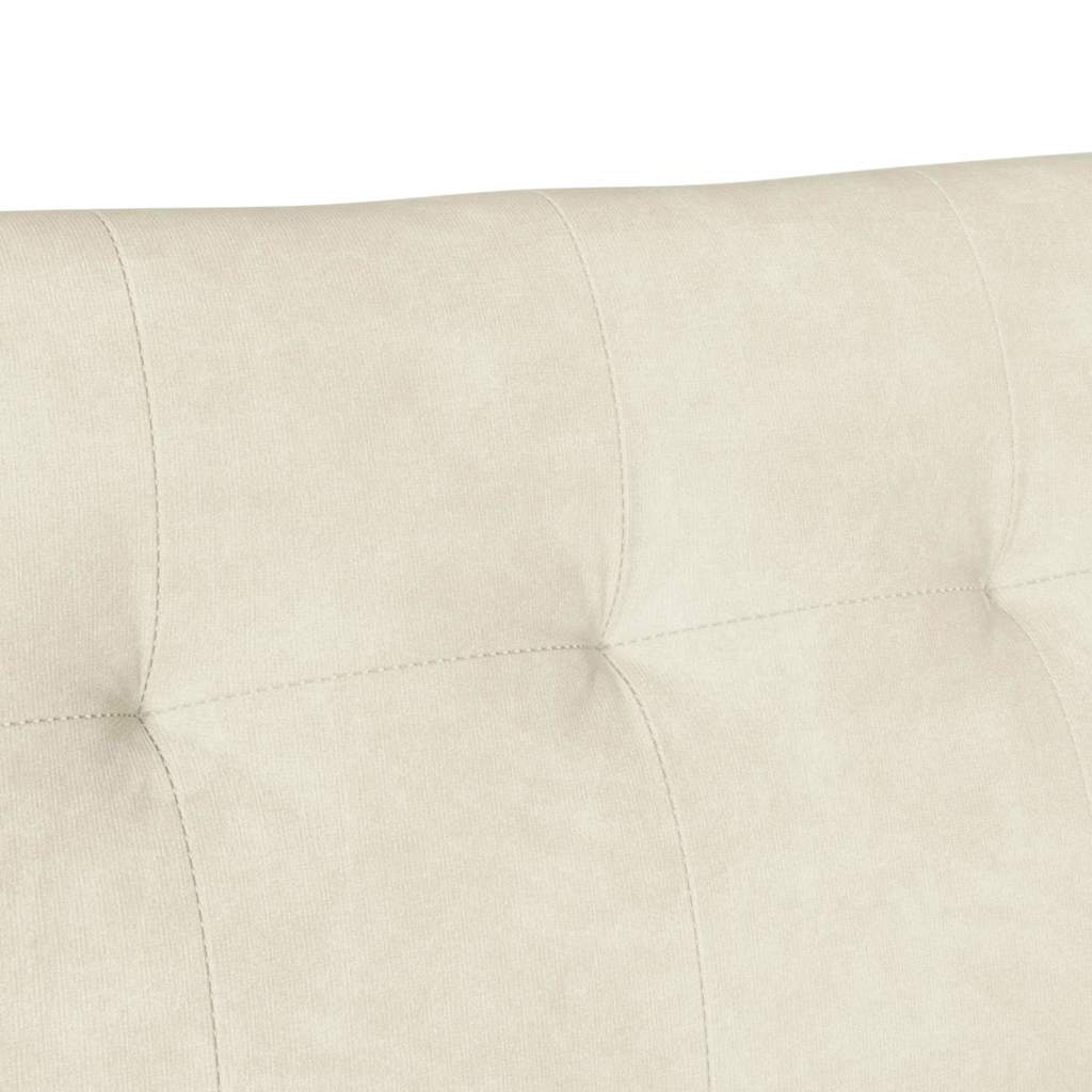 Καναπές Chesterfield Κρεμ 112 x 65,5 x 75 εκ. Βελούδο - Pakobazaar