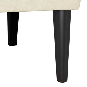 Καναπές Chesterfield Κρεμ 112 x 65,5 x 75 εκ. Βελούδο - Pakobazaar