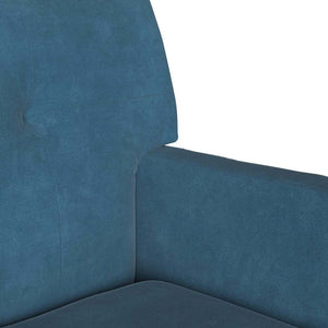Καναπές Chesterfield Μπλε 112 x 65,5 x 75 εκ. Βελούδο - Pakobazaar