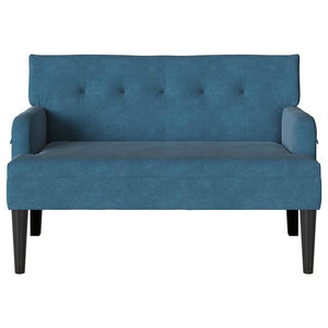 Καναπές Chesterfield Μπλε 112 x 65,5 x 75 εκ. Βελούδο - Pakobazaar
