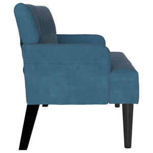 Καναπές Chesterfield Μπλε 112 x 65,5 x 75 εκ. Βελούδο - Pakobazaar