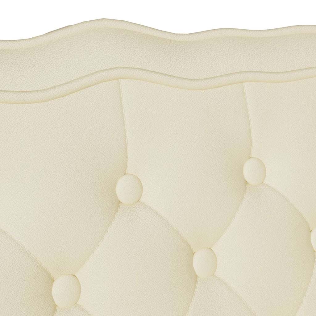 Καναπές Chesterfield Κρεμ 119,5 x 64,5 x 75 εκ. Τεχνητό Δέρμα - Pakobazaar