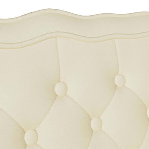 Καναπές Chesterfield Κρεμ 119,5 x 64,5 x 75 εκ. Τεχνητό Δέρμα - Pakobazaar