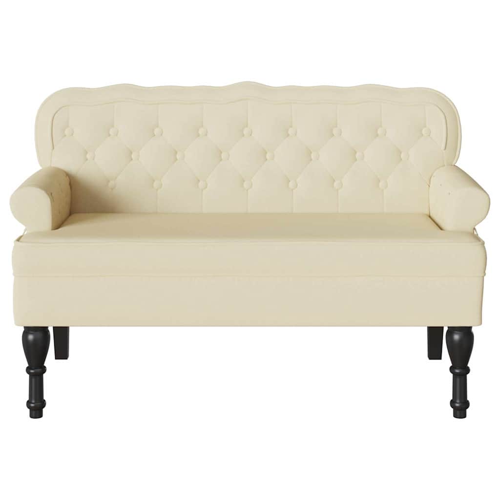 Καναπές Chesterfield Κρεμ 119,5 x 64,5 x 75 εκ. Τεχνητό Δέρμα - Pakobazaar
