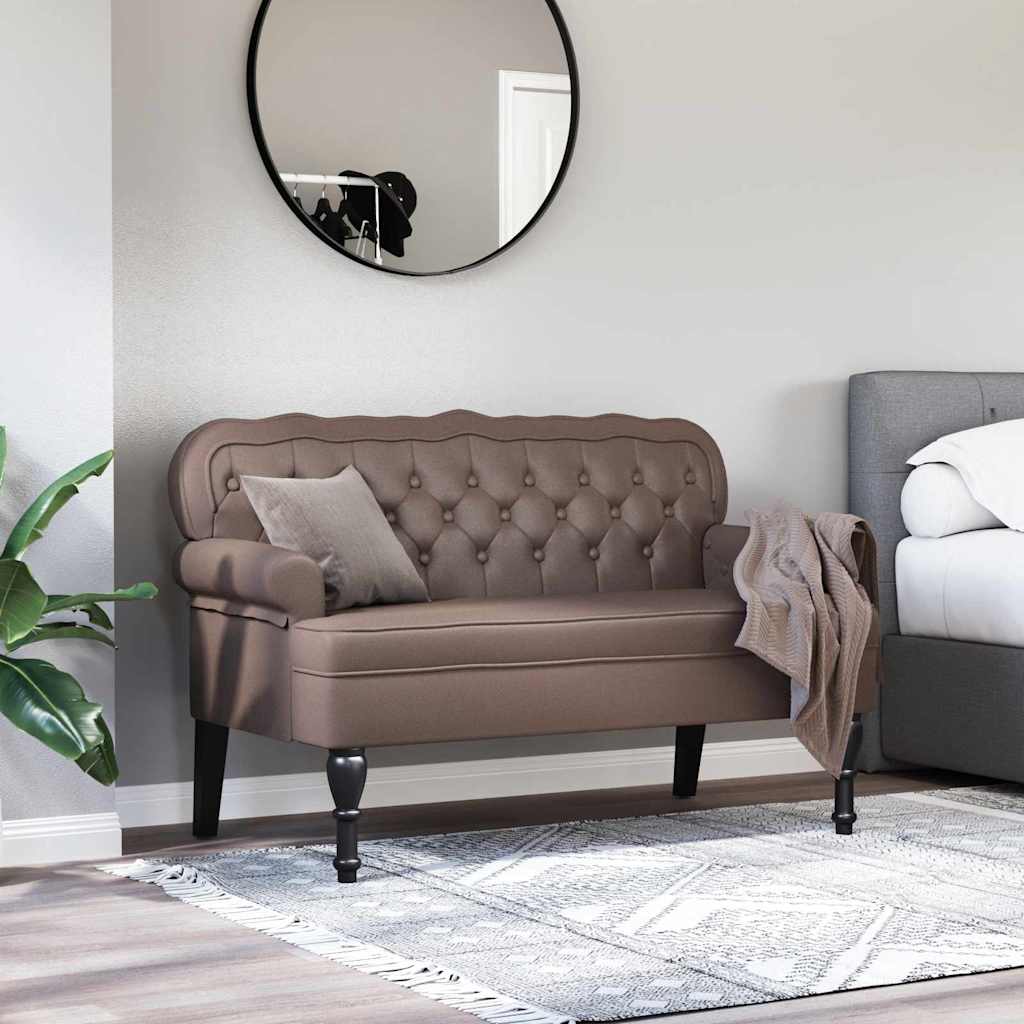 Καναπές Chesterfield Καφέ 119,5 x 64,5 x 75 εκ. Τεχνητό Δέρμα - Pakobazaar