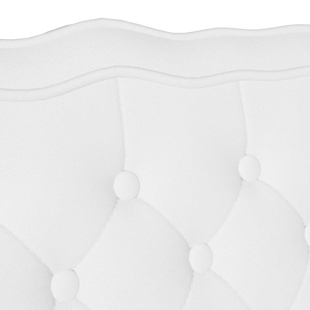 Καναπές Chesterfield Λευκό 119,5 x 64,5 x 75 εκ. Τεχνητό Δέρμα - Pakobazaar