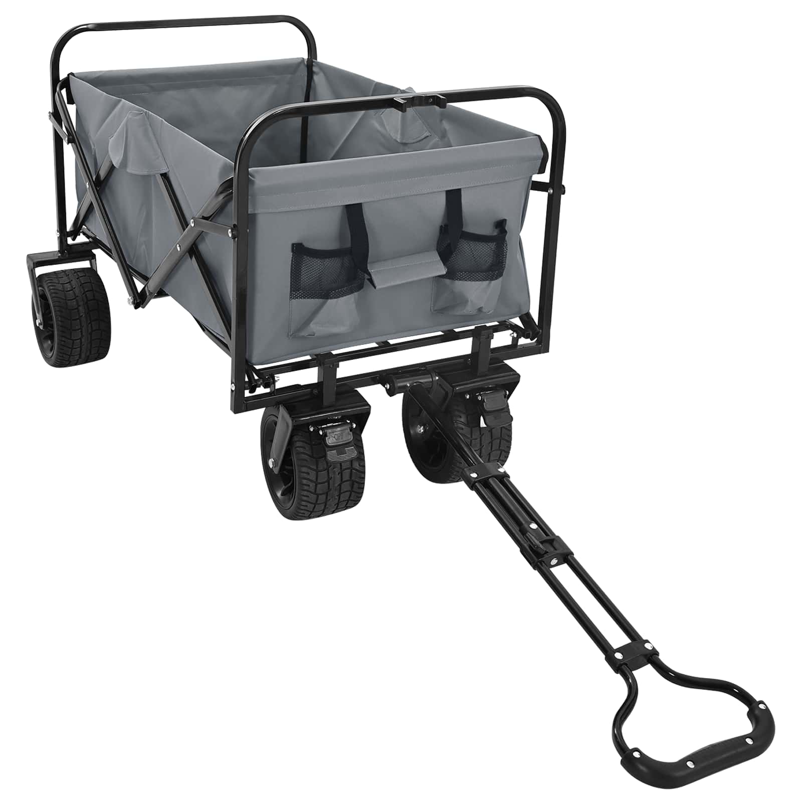 Αναδιπλούμενο Τρόλεϊ Χειρός Γκρι 89 x 63 x 96 εκ - Pakobazaar