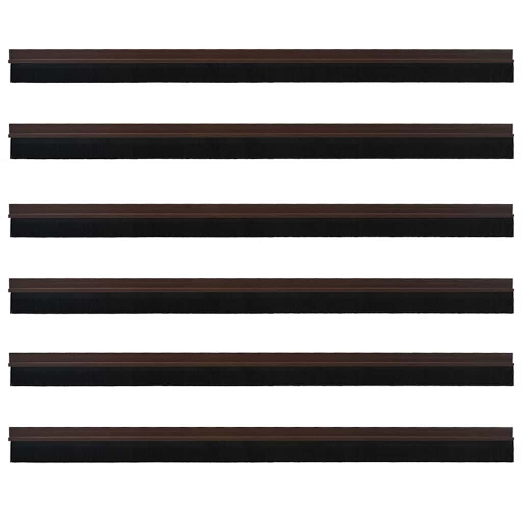 Αυτοκόλλητες σφραγίδες πόρτας 6 pcs Καφέ 100 cm