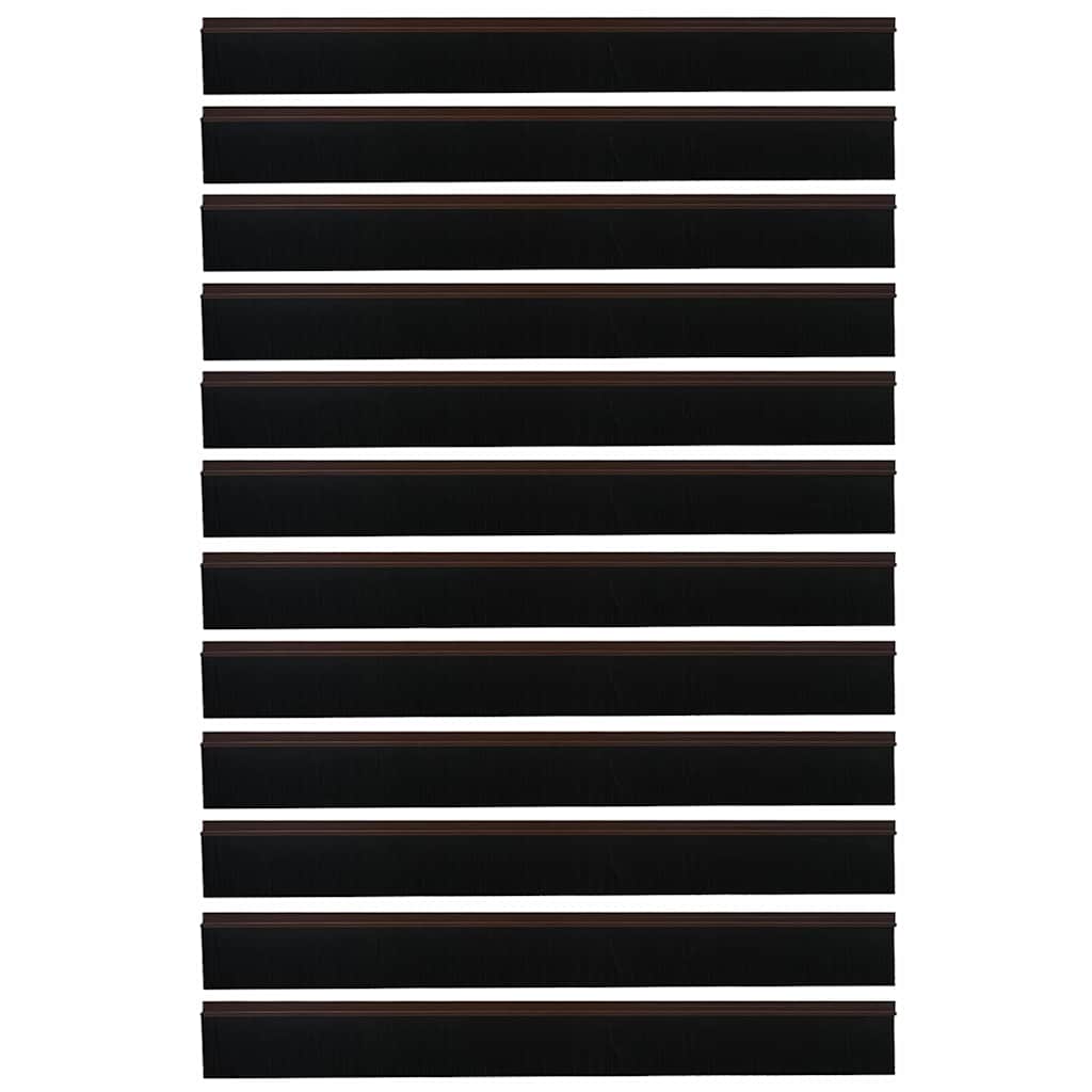 Αυτοκόλλητες σφραγίδες πόρτας 12 pcs Καφέ 100 cm