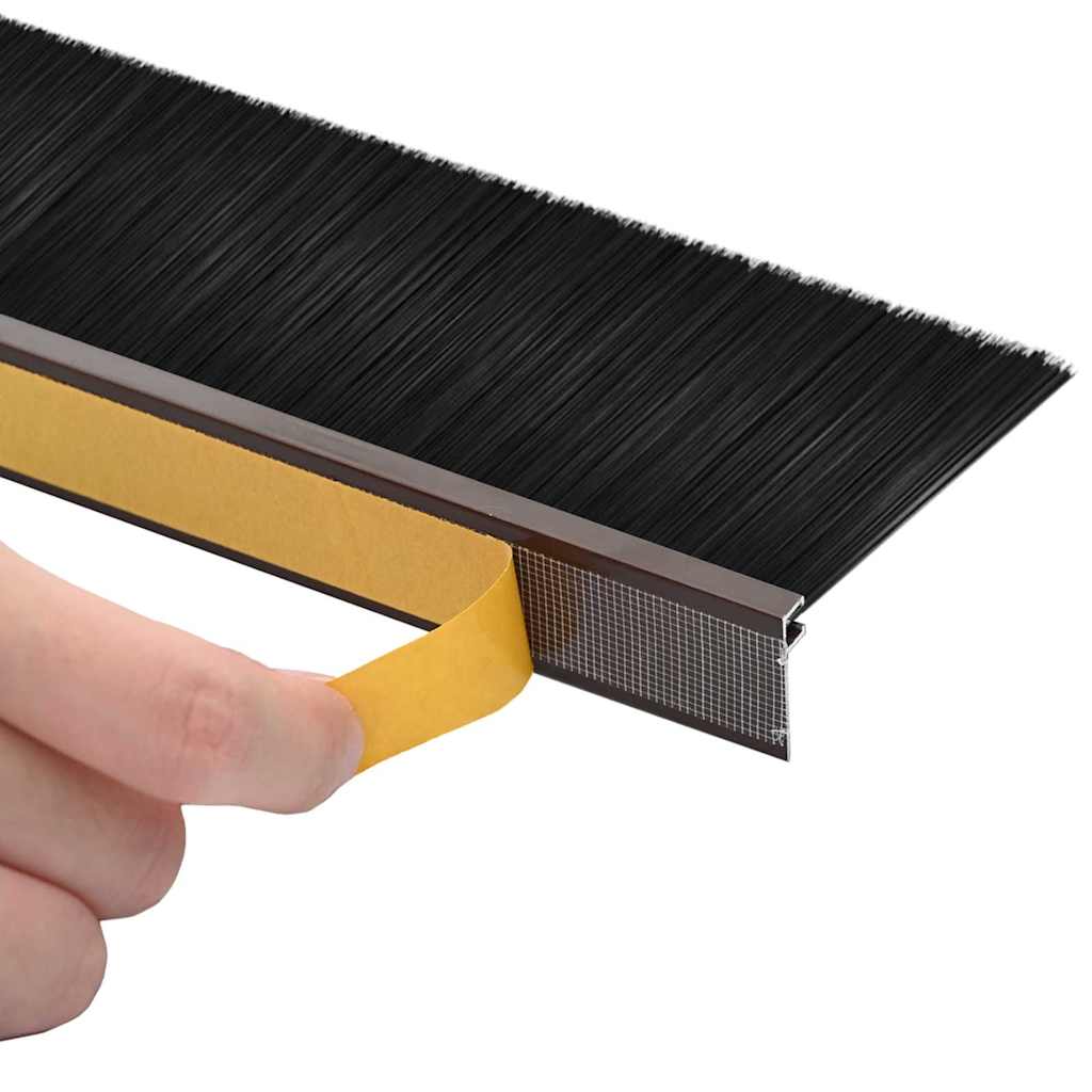 Αυτοκόλλητες σφραγίδες πόρτας 2 pcs Καφέ 100 cm