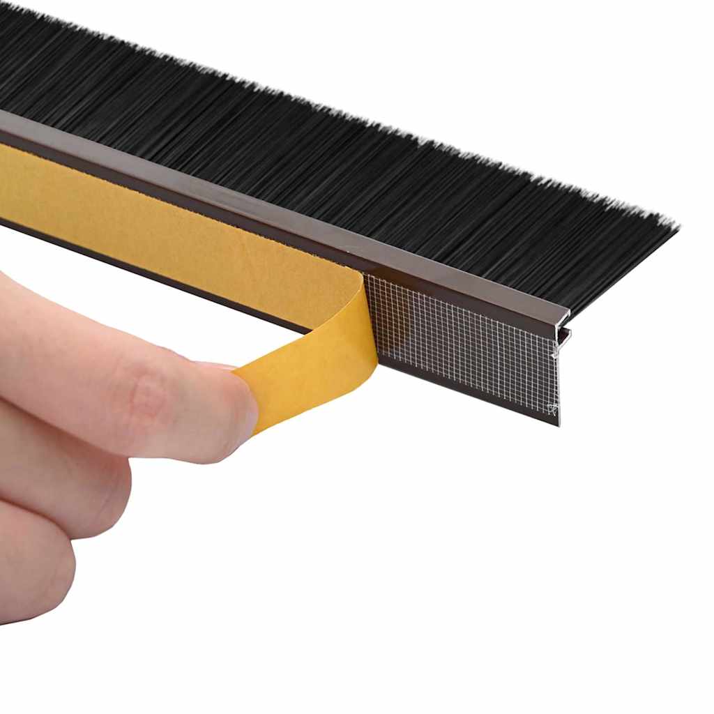 Αυτοκόλλητες σφραγίδες πόρτας 6 pcs Καφέ 100 cm