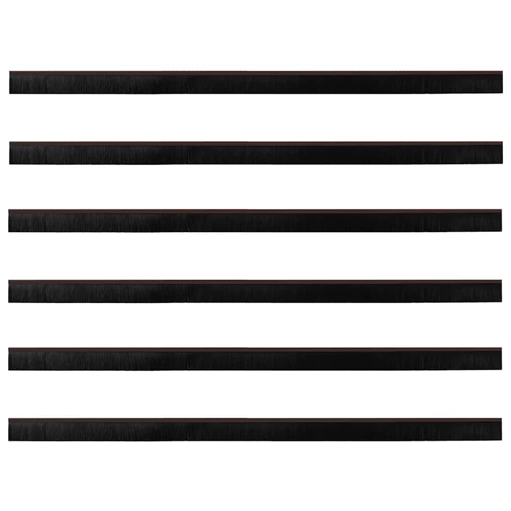 Αυτοκόλλητες σφραγίδες πόρτας 6 pcs Καφέ 100 cm