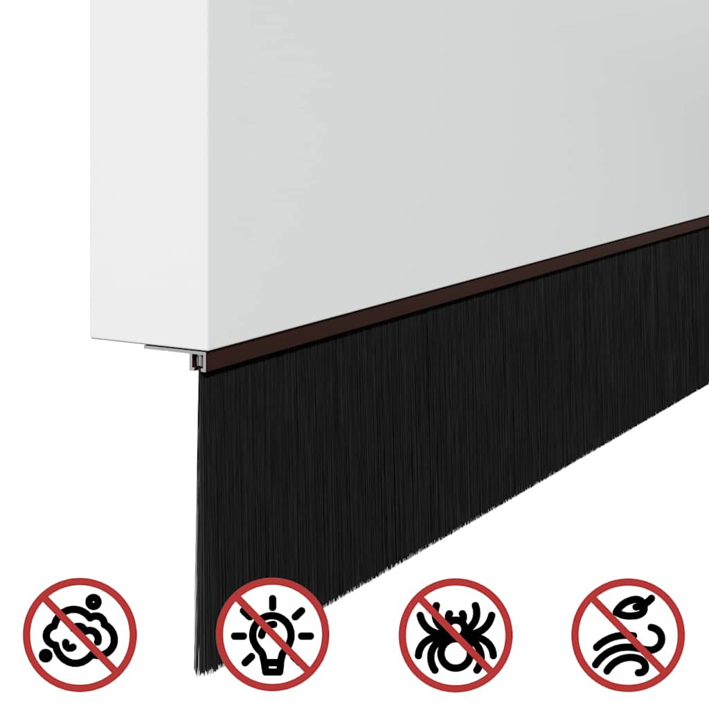 Αυτοκόλλητες σφραγίδες πόρτας 12 pcs Καφέ 100 cm