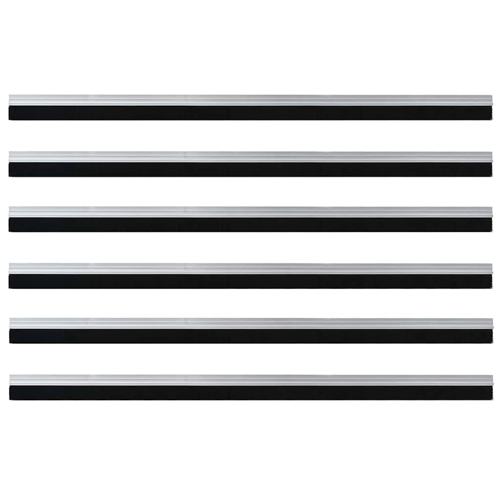 Αυτοκόλλητες σφραγίδες πόρτας 6 pcs Ασημί 100 cm