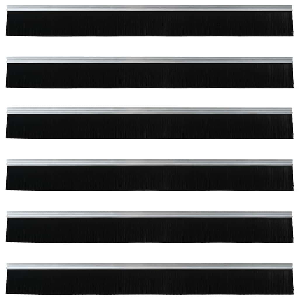 Αυτοκόλλητες σφραγίδες πόρτας 6 pcs Ασημί 100 cm