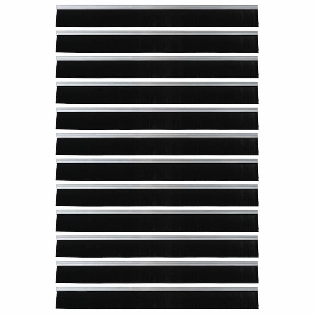 Αυτοκόλλητες σφραγίδες πόρτας 12 pcs Ασημί 100 cm