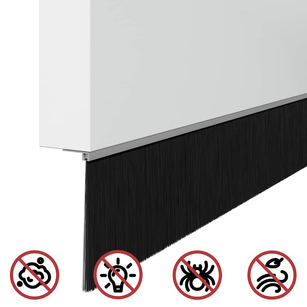 Αυτοκόλλητες σφραγίδες πόρτας 2 pcs Ασημί 100 cm