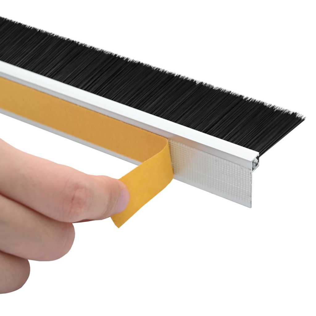 Αυτοκόλλητες σφραγίδες πόρτας 6 pcs Ασημί 100 cm