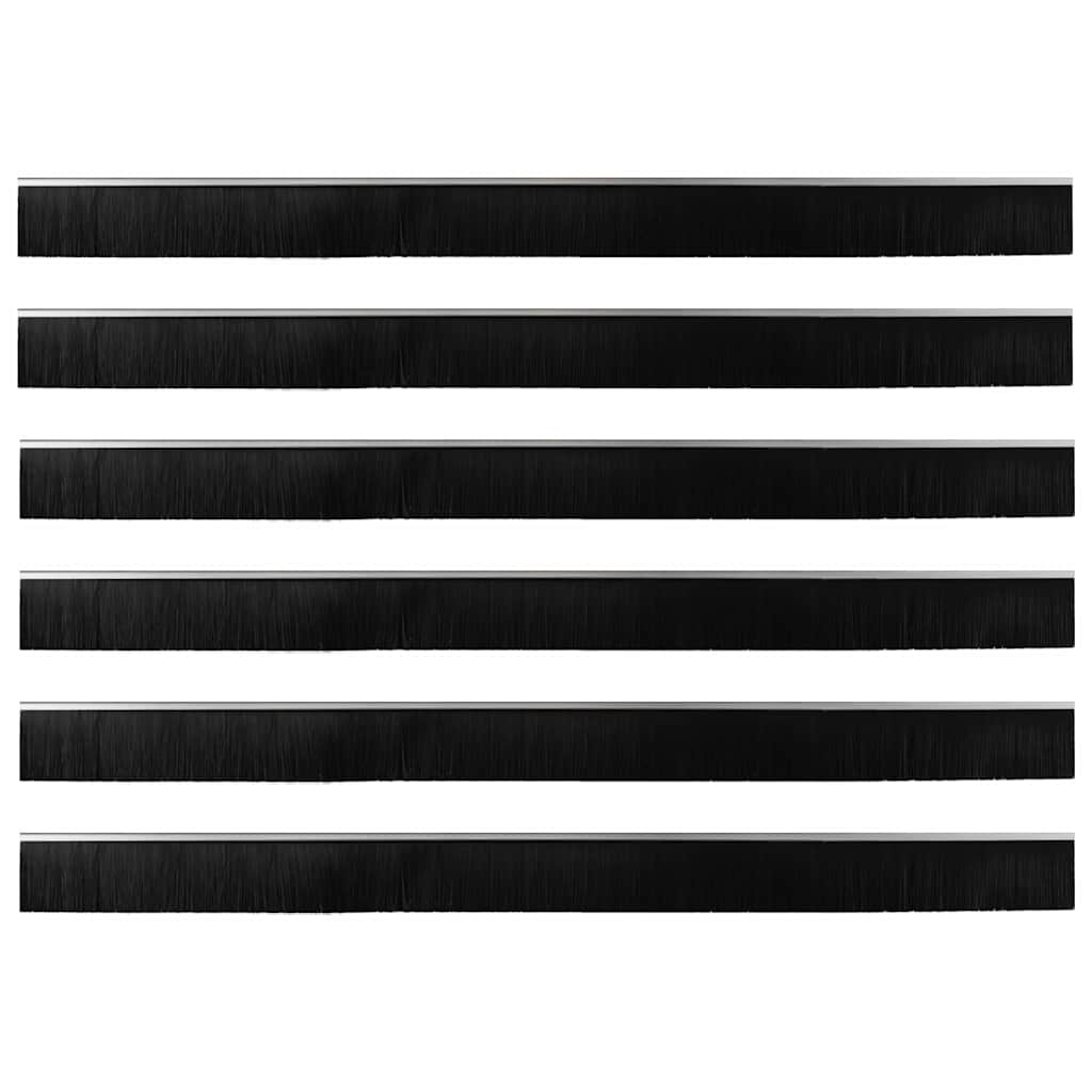 Αυτοκόλλητες σφραγίδες πόρτας 6 pcs Ασημί 100 cm