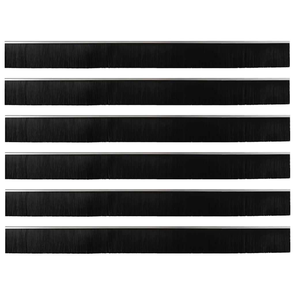 Αυτοκόλλητες σφραγίδες πόρτας 6 pcs Ασημί 100 cm