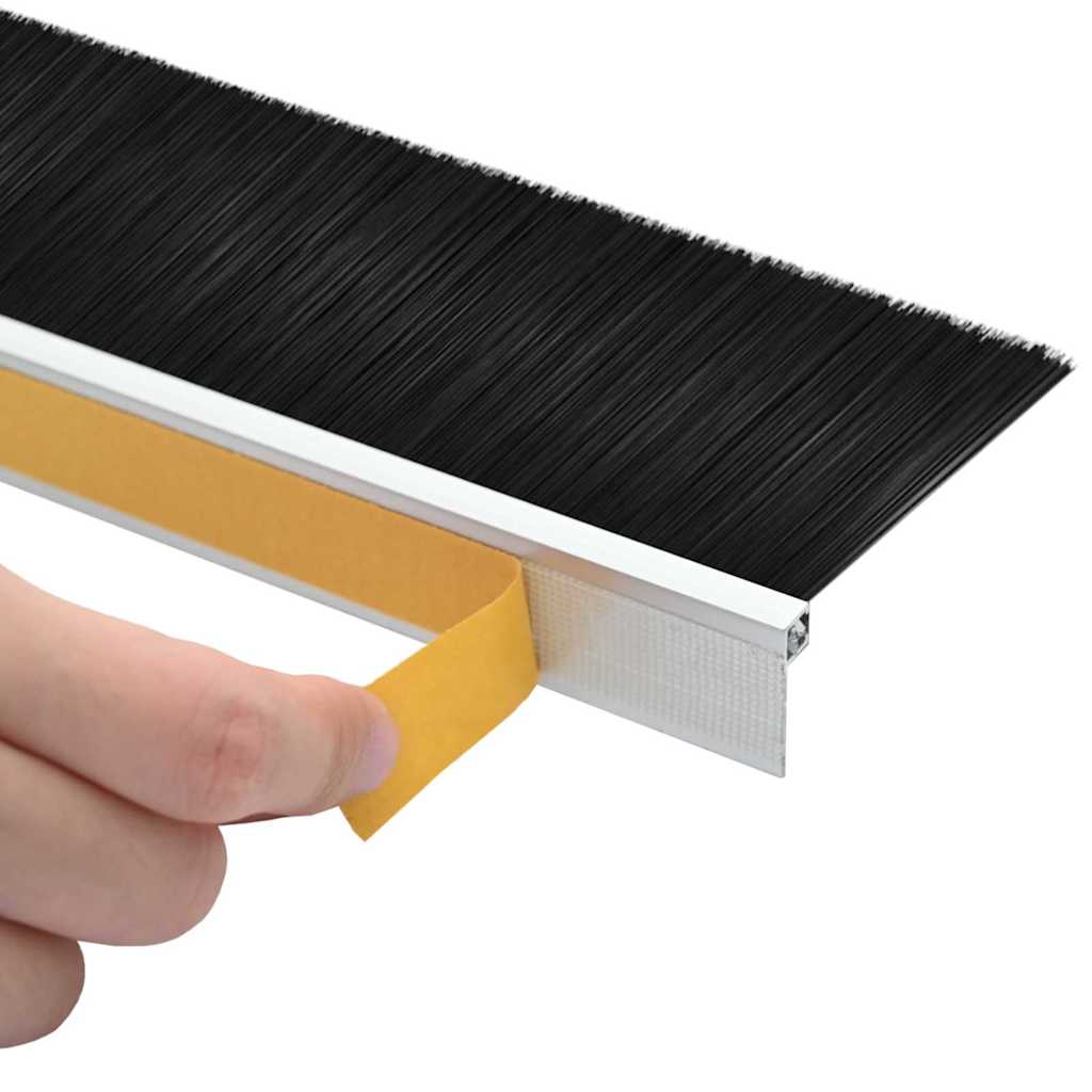 Αυτοκόλλητες σφραγίδες πόρτας 12 pcs Ασημί 100 cm