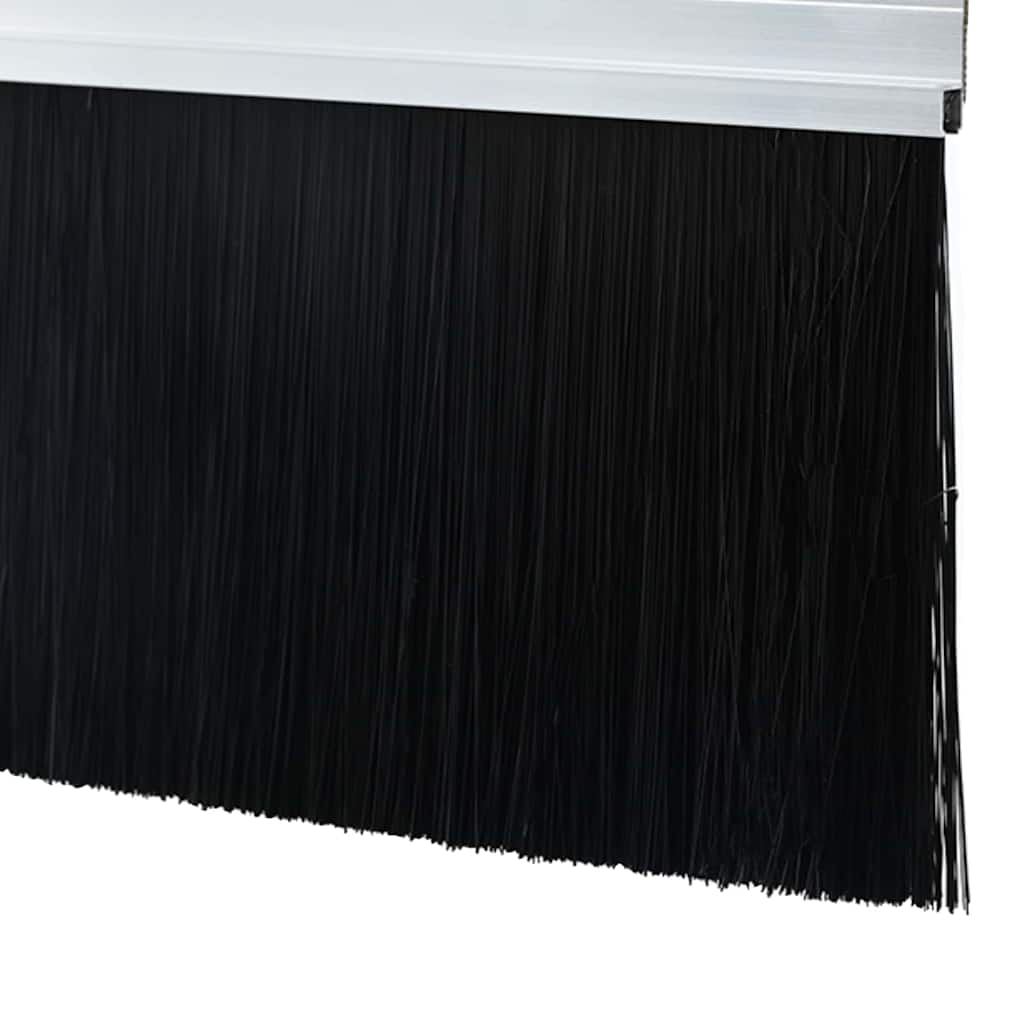 Σφραγίδες πόρτας με βούρτσες που προσαρτώνται 2 pcs Ασημί