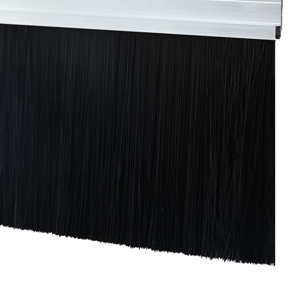 Σφραγίδες πόρτας με βούρτσες που προσαρτώνται 6 pcs Ασημί