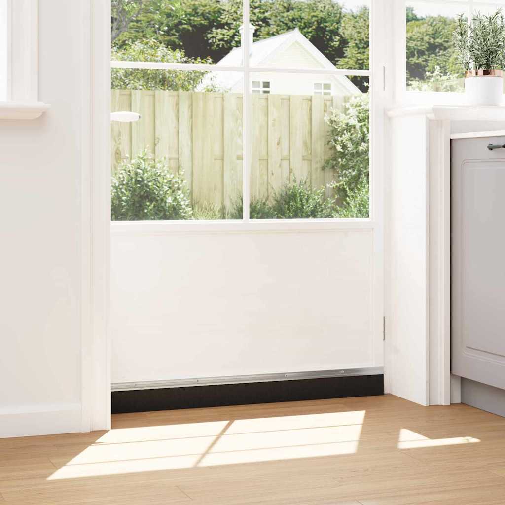 Σφραγίδες πόρτας με βούρτσες που προσαρτώνται 6 pcs Ασημί