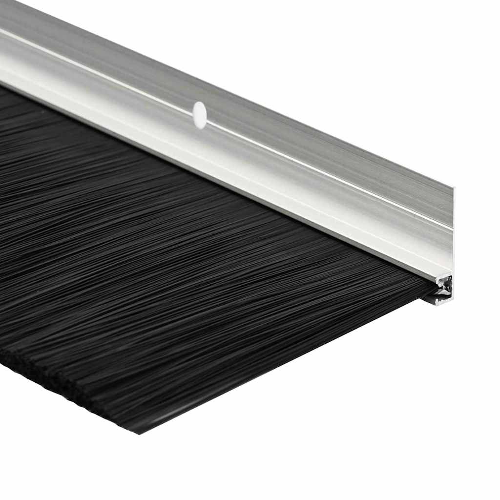 Σφραγίδες πόρτας με βούρτσες που προσαρτώνται 12 pcs Ασημί