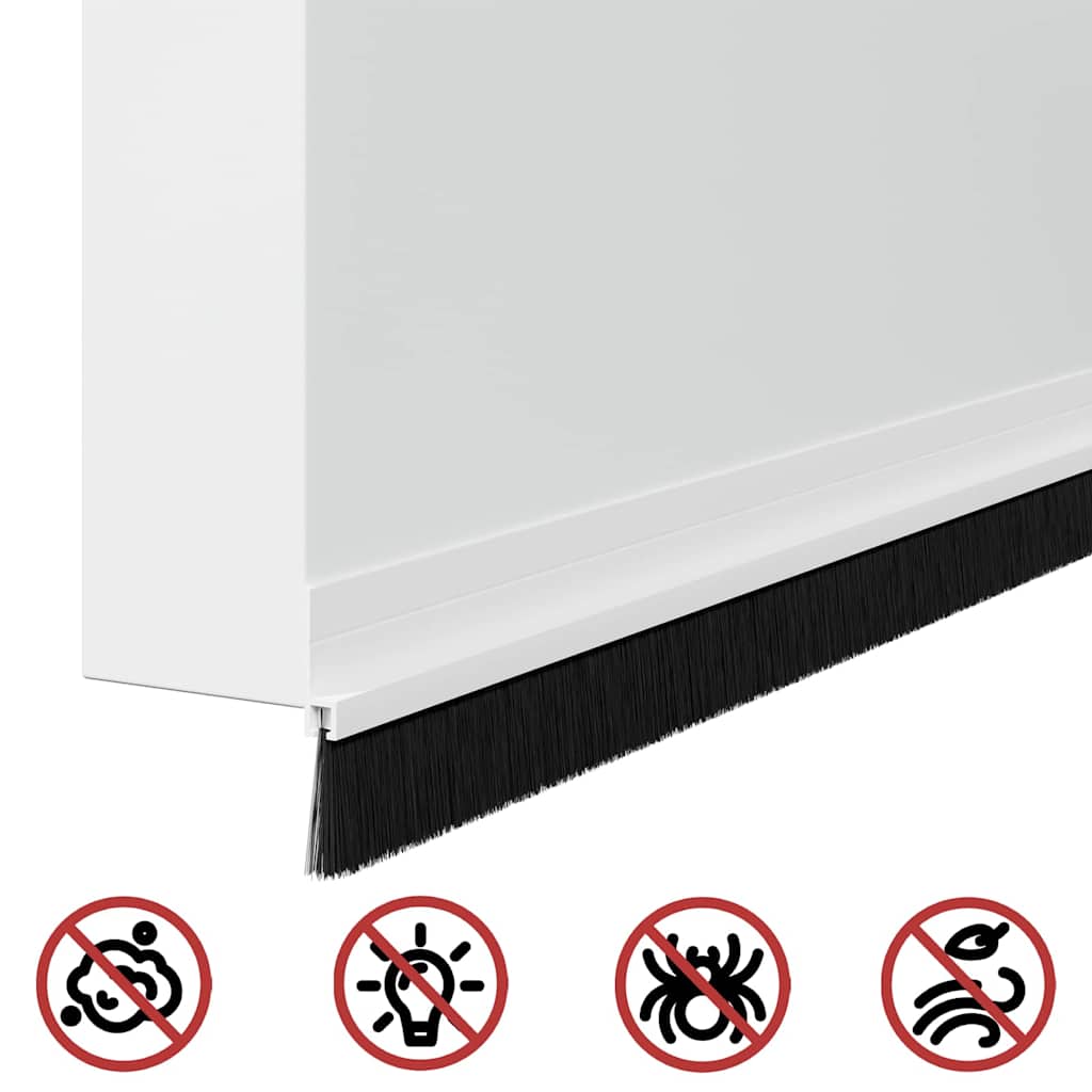 Αυτοκόλλητες σφραγίδες πόρτας 2 pcs Λευκό 100 cm