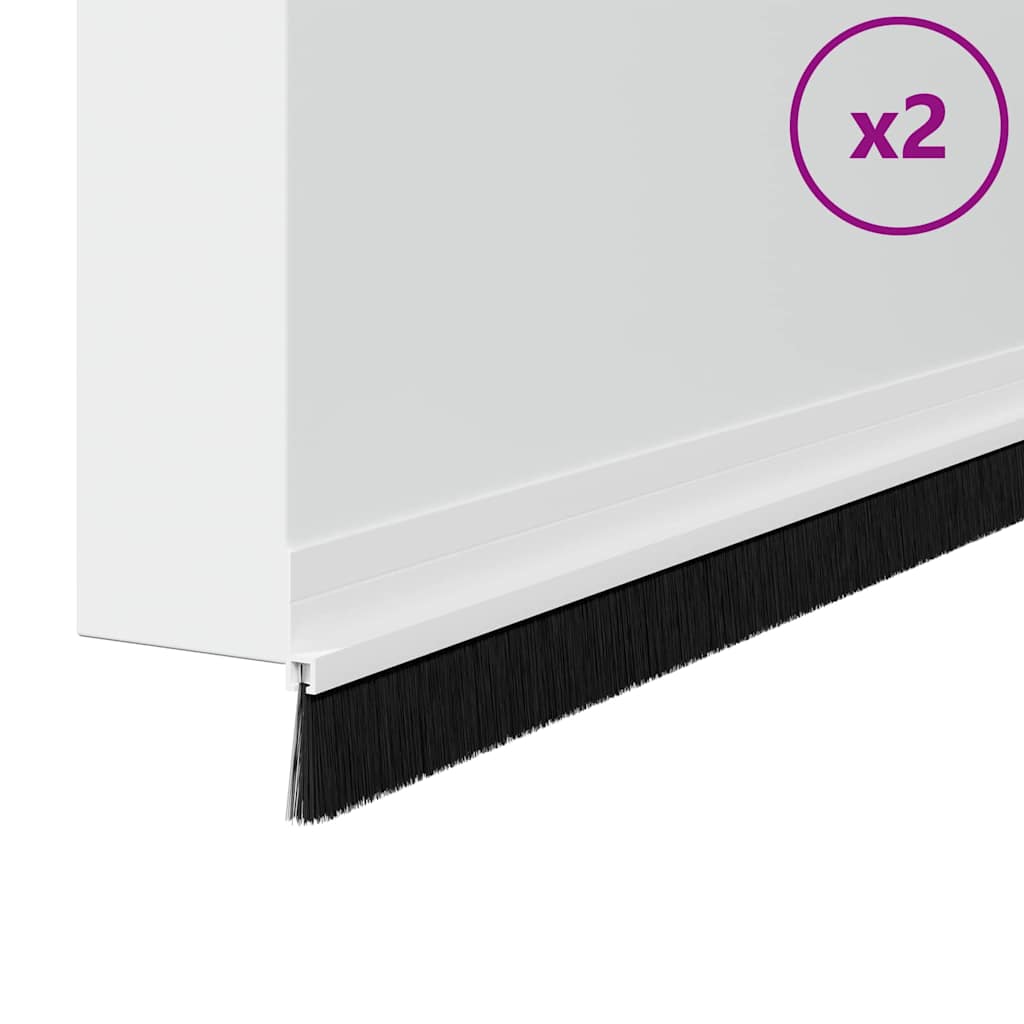 Αυτοκόλλητες σφραγίδες πόρτας 2 pcs Λευκό 100 cm