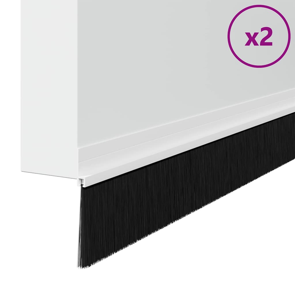 Αυτοκόλλητες σφραγίδες πόρτας 2 pcs Λευκό 100 cm