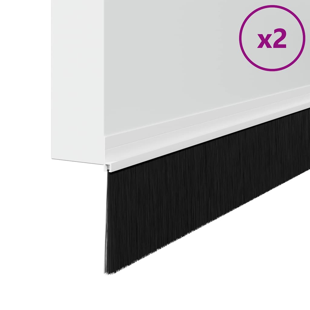 Αυτοκόλλητες σφραγίδες πόρτας 2 pcs Λευκό 100 cm