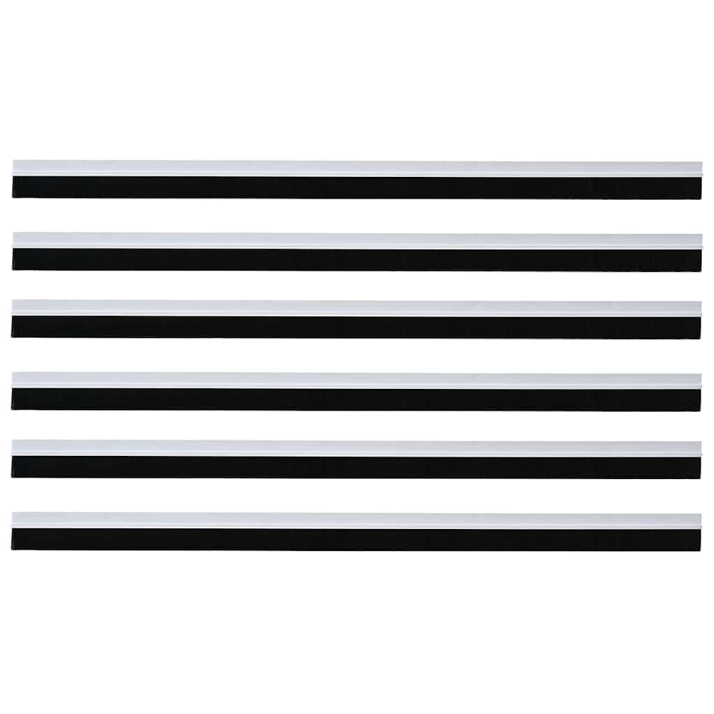 Αυτοκόλλητες σφραγίδες πόρτας 6 pcs Λευκό 100 cm