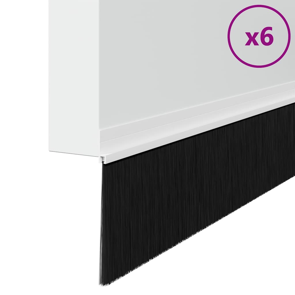 Αυτοκόλλητες σφραγίδες πόρτας 6 pcs Λευκό 100 cm