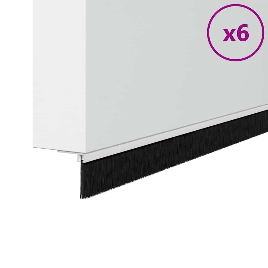 Αυτοκόλλητες σφραγίδες πόρτας 6 pcs Λευκό 100 cm