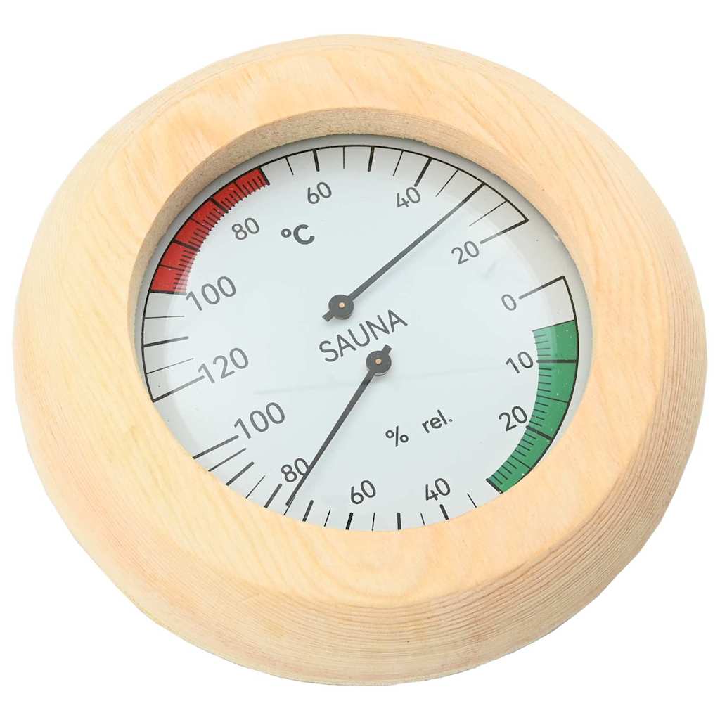 Σετ Αξεσουάρ Σαουνάς 4 pcs Καφέ Μασίφ Ξύλο Πεύκου και Κάνναβη