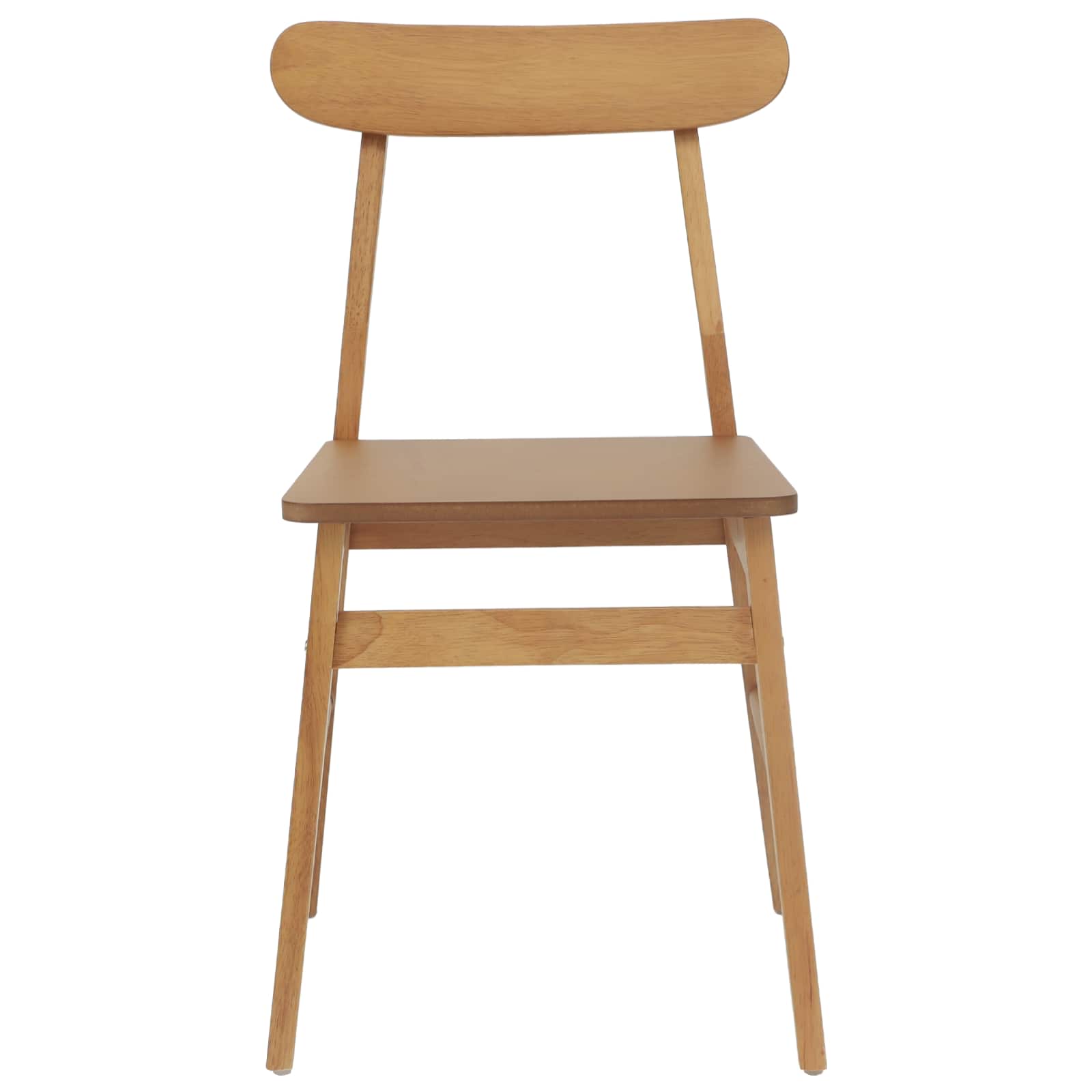Καρέκλα τραπεζαρίας 2 pcs Φυσικό 43 x 44,5 x 77 εκ.