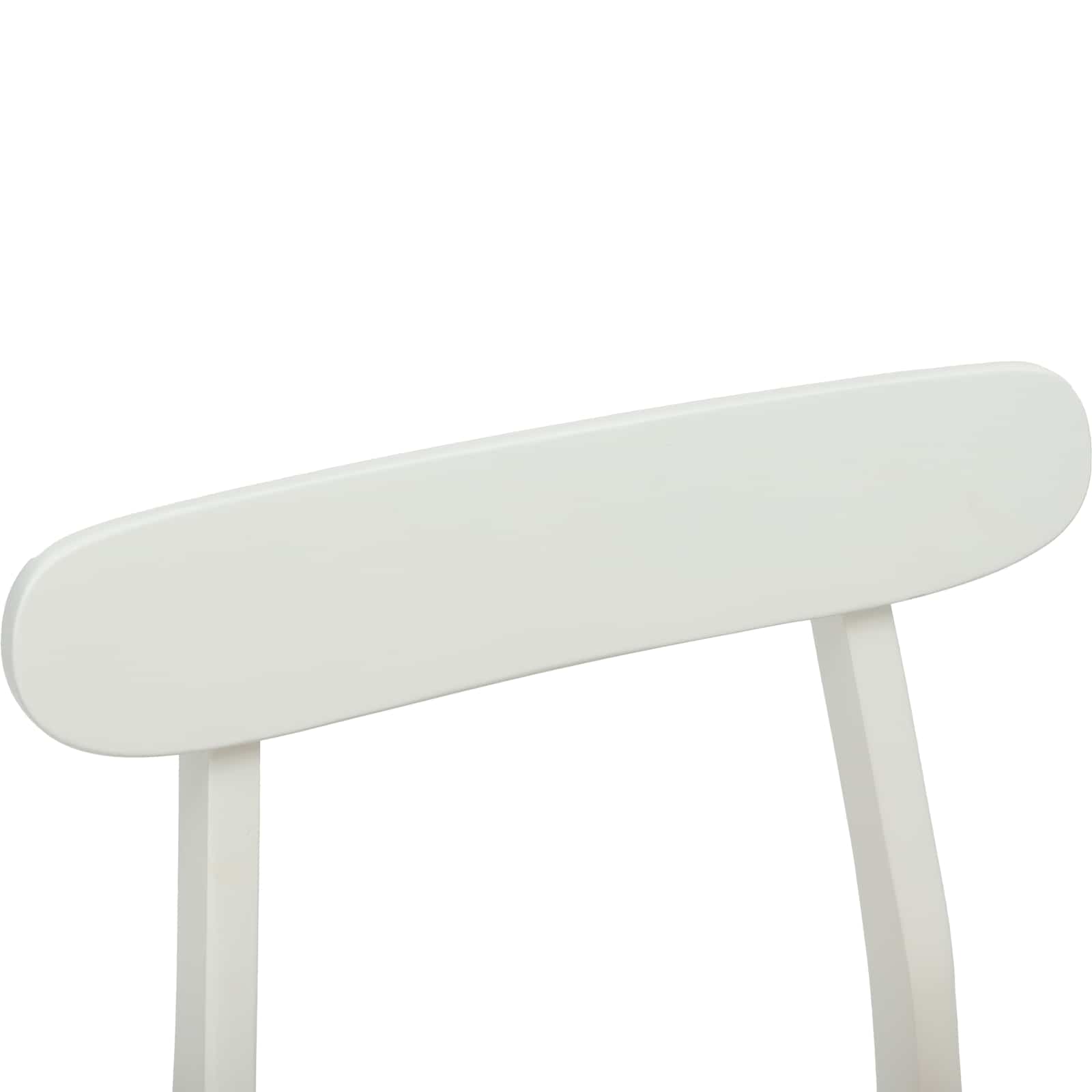 Καρέκλα τραπεζαρίας 2 pcs Λευκό και Φυσικό 43 x 44,5 x 77 εκ.